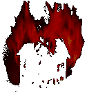 burning house